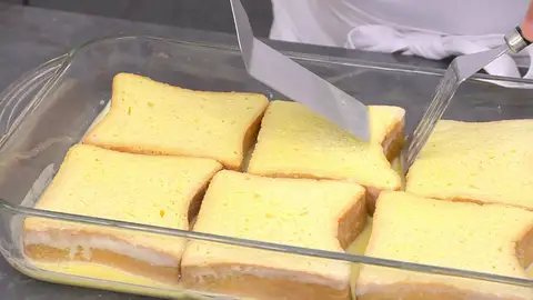 Empápalas y déjalas reposar 3 minutos por cada lado Empápalas y déjalas reposar 3 minutos por cada lado