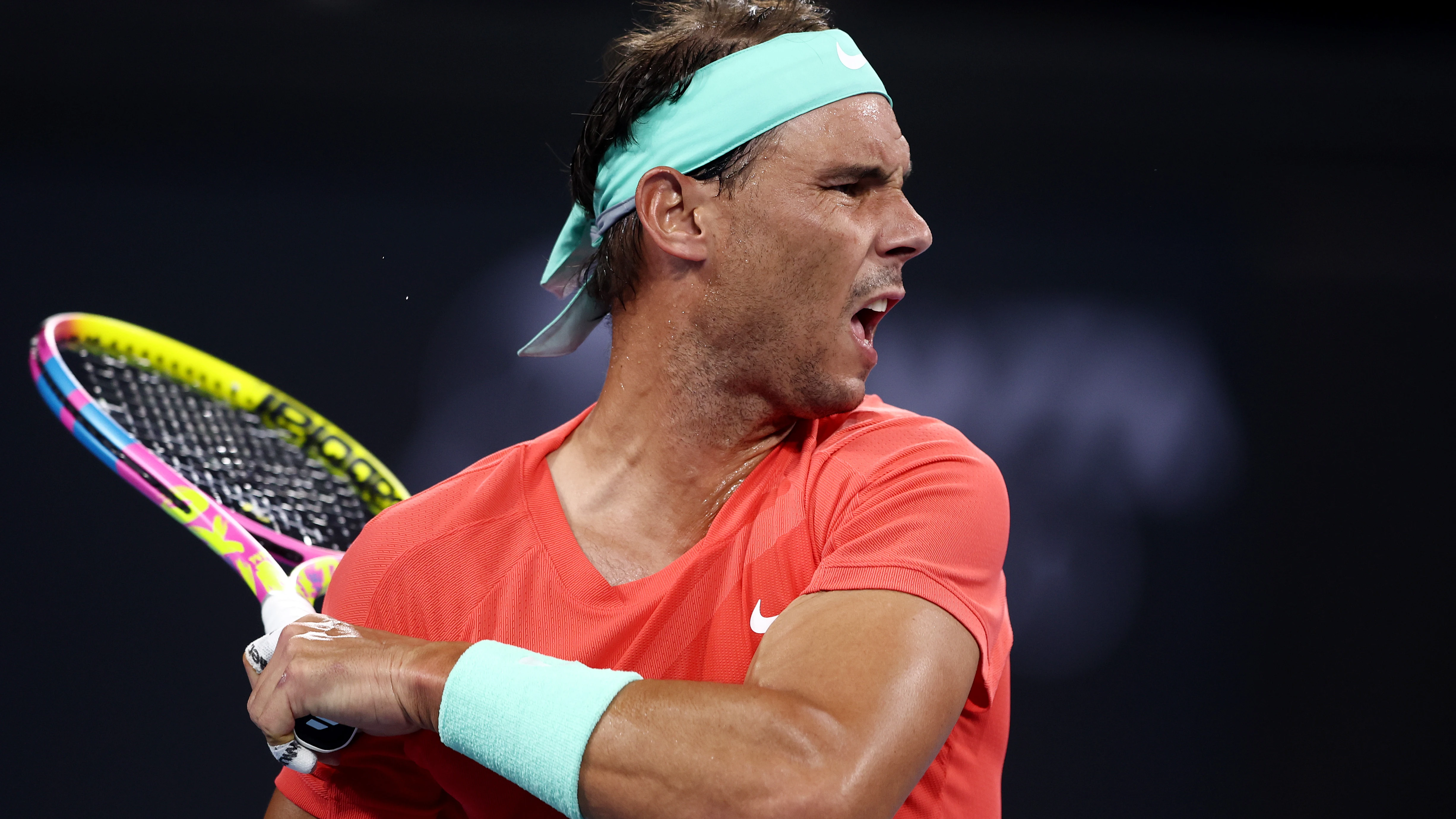 Nadal, en el partido ante Thompson
