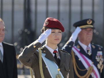 La princesa Leonor en su primera Pascua Militar