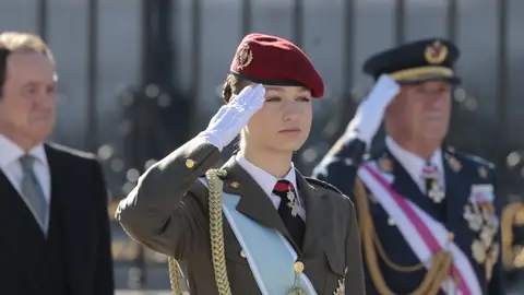 La princesa Leonor en su primera Pascua Militar