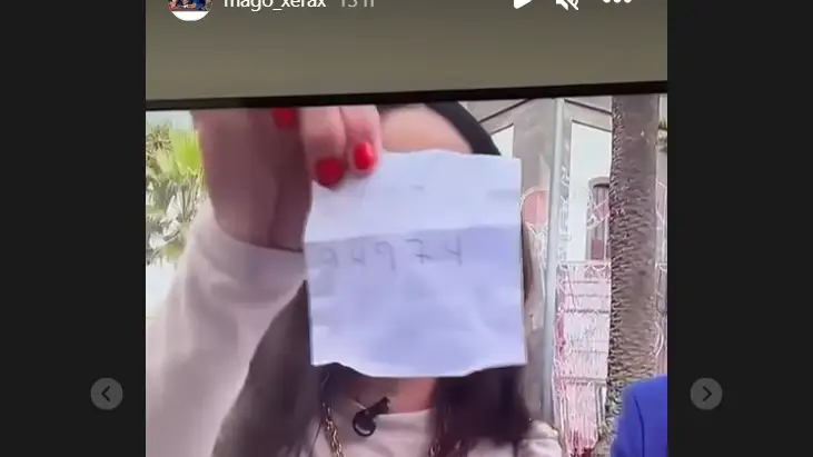 Captura de la 'historia' del perfil del mago Xerax con el número ganador de la Lotería del Niño Captura de la 'historia' del perfil del mago Xerax con el número ganador de la Lotería del Niño