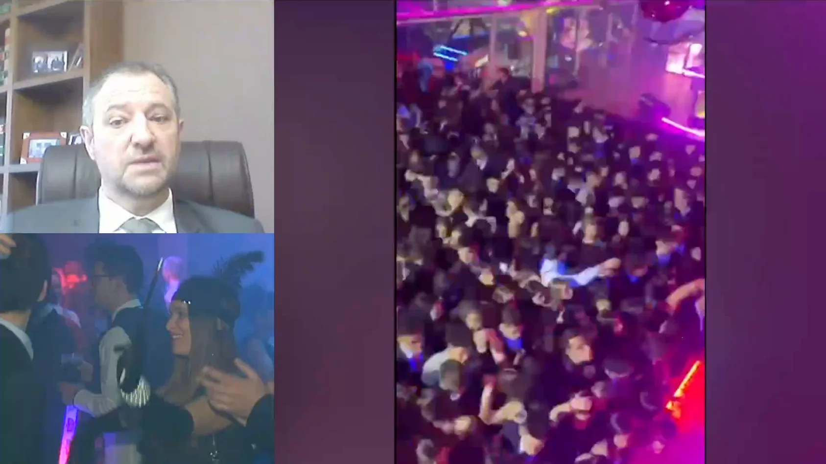 Im&aacute;genes del interior de la discoteca abarrotada en Lugo.