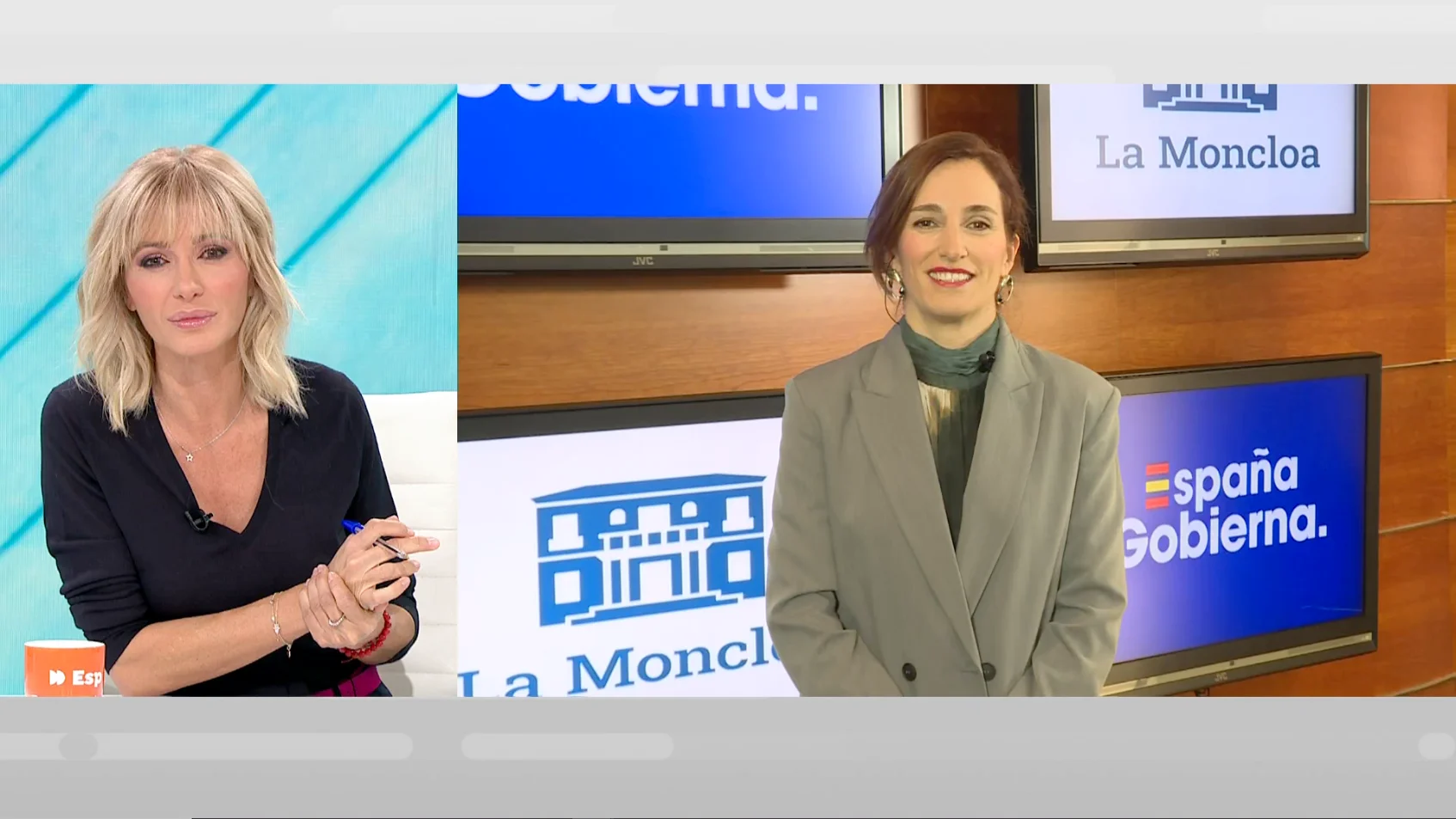 La Ministra de Sanidad, Mónica García, en Espejo Público. La Ministra de Sanidad, Mónica García, en Espejo Público.