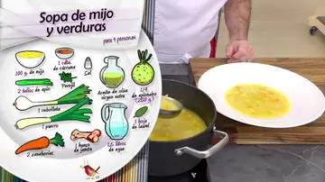 Ingredientes Sopa de milho e legumes