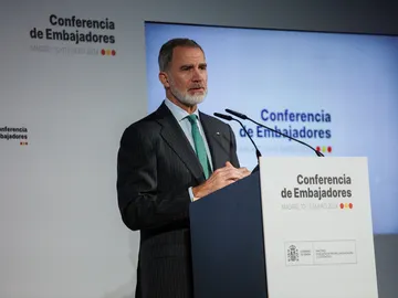El rey Felipe VI interviene en una Conferencia de Embajadores El rey Felipe VI interviene en una Conferencia de Embajadores