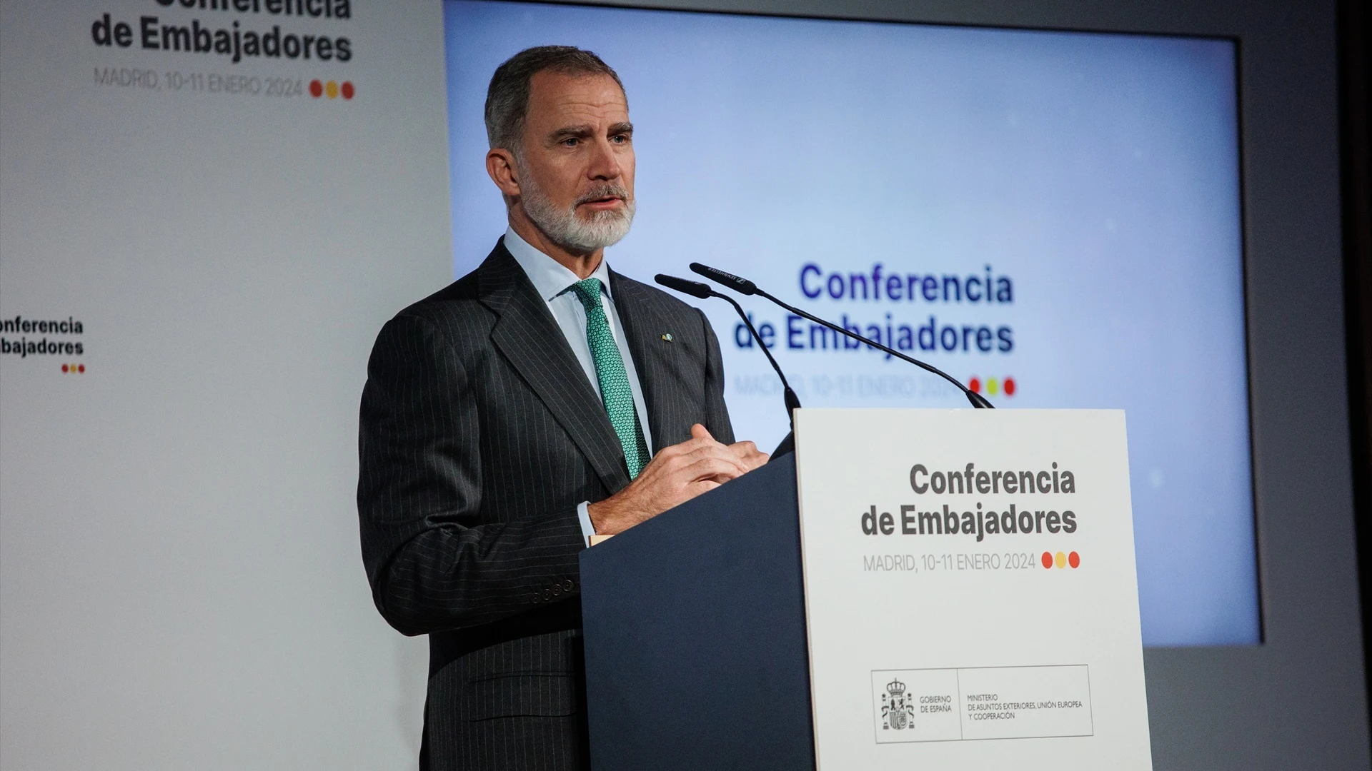 El rey Felipe VI interviene en una Conferencia de Embajadores El rey Felipe VI interviene en una Conferencia de Embajadores