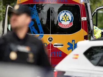 Una ambulancia de la Comunidad de Madrid Una ambulancia de la Comunidad de Madrid