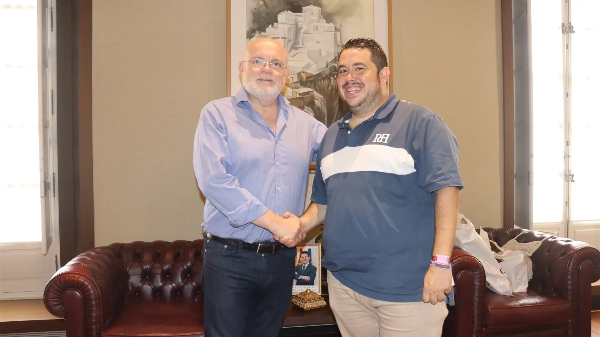 El delegado de la Junta, Pedro Antonio Ruiz Santos y yl alcalde de Bogarra, Andrés Carreño El delegado de la Junta, Pedro Antonio Ruiz Santos y yl alcalde de Bogarra, Andrés Carreño