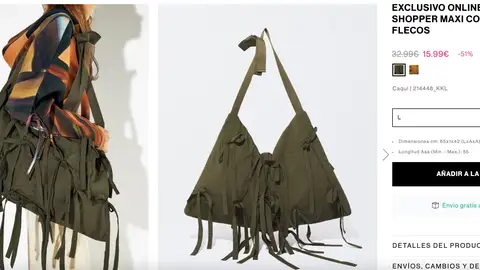 Maxibolso con flecos Maxibolso con flecos