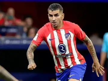 Ángel Correa disputando un partido con el Atlético de Madrid Ángel Correa disputando un partido con el Atlético de Madrid