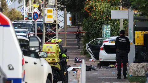 Momentos después del atropello múltiple Momentos después del atropello múltiple