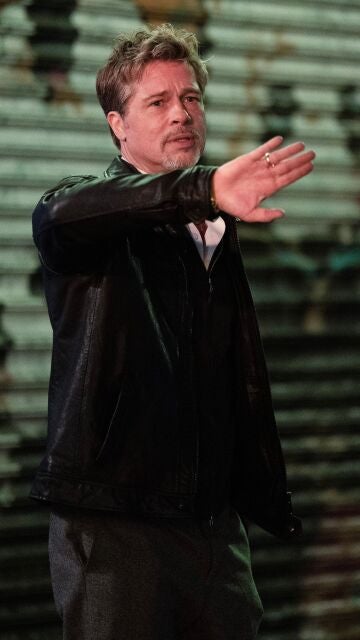 Brad Pitt rodando Wolves en Nueva York
