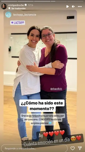 Cristina Pedroche se encuentra con la matrona que le ha ayudado durante la lactancia Cristina Pedroche se encuentra con la matrona que le ha ayudado durante la lactancia