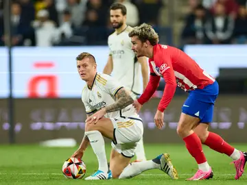 Toni Kroos, en la semifinal de la Supercopa de España ante el Atlético Toni Kroos, en la semifinal de la Supercopa de España ante el Atlético
