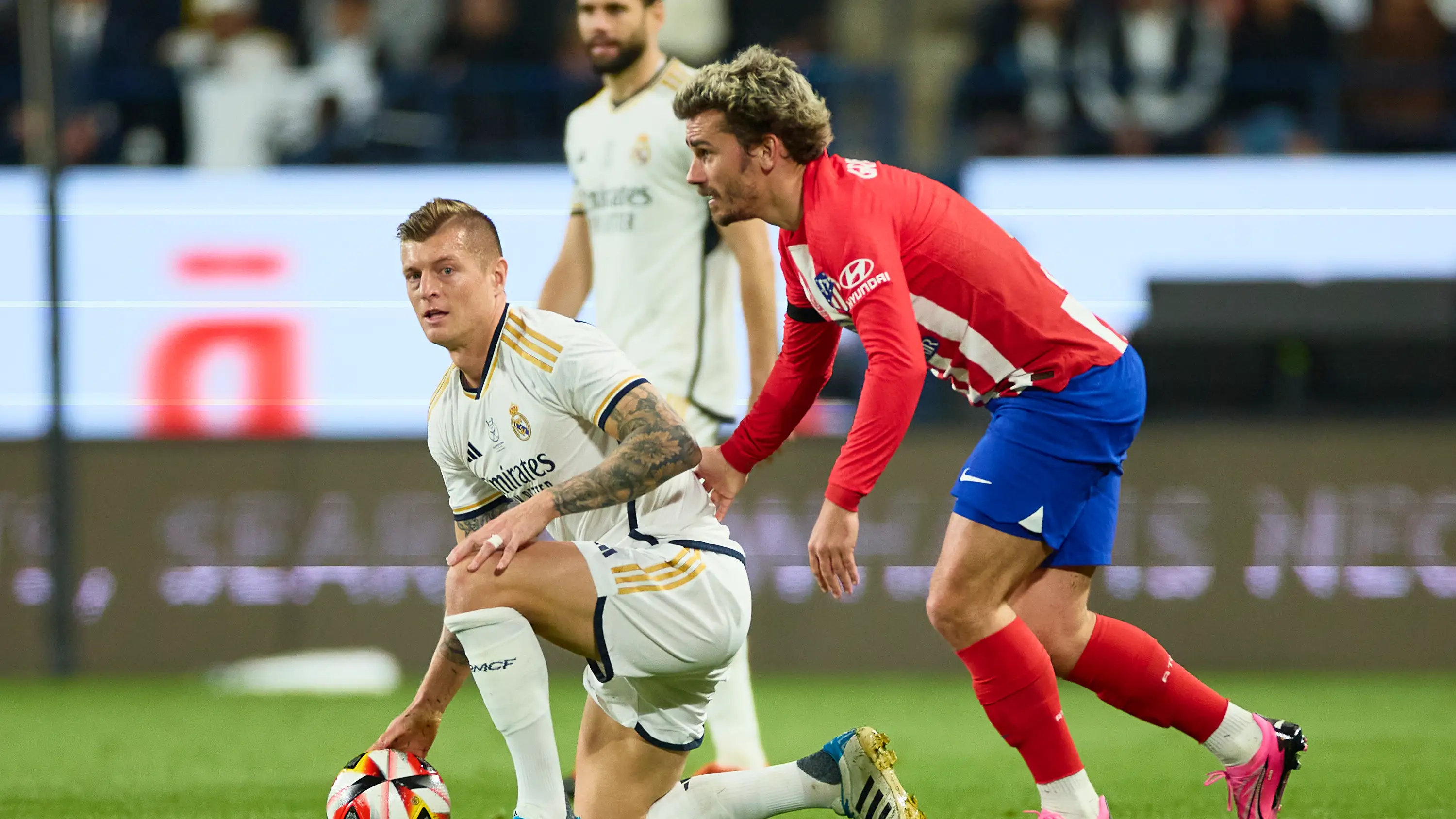 Toni Kroos, en la semifinal de la Supercopa de España ante el Atlético Toni Kroos, en la semifinal de la Supercopa de España ante el Atlético