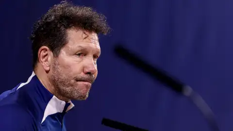 Simeone, en la rueda de prensa previa al derbi Simeone, en la rueda de prensa previa al derbi