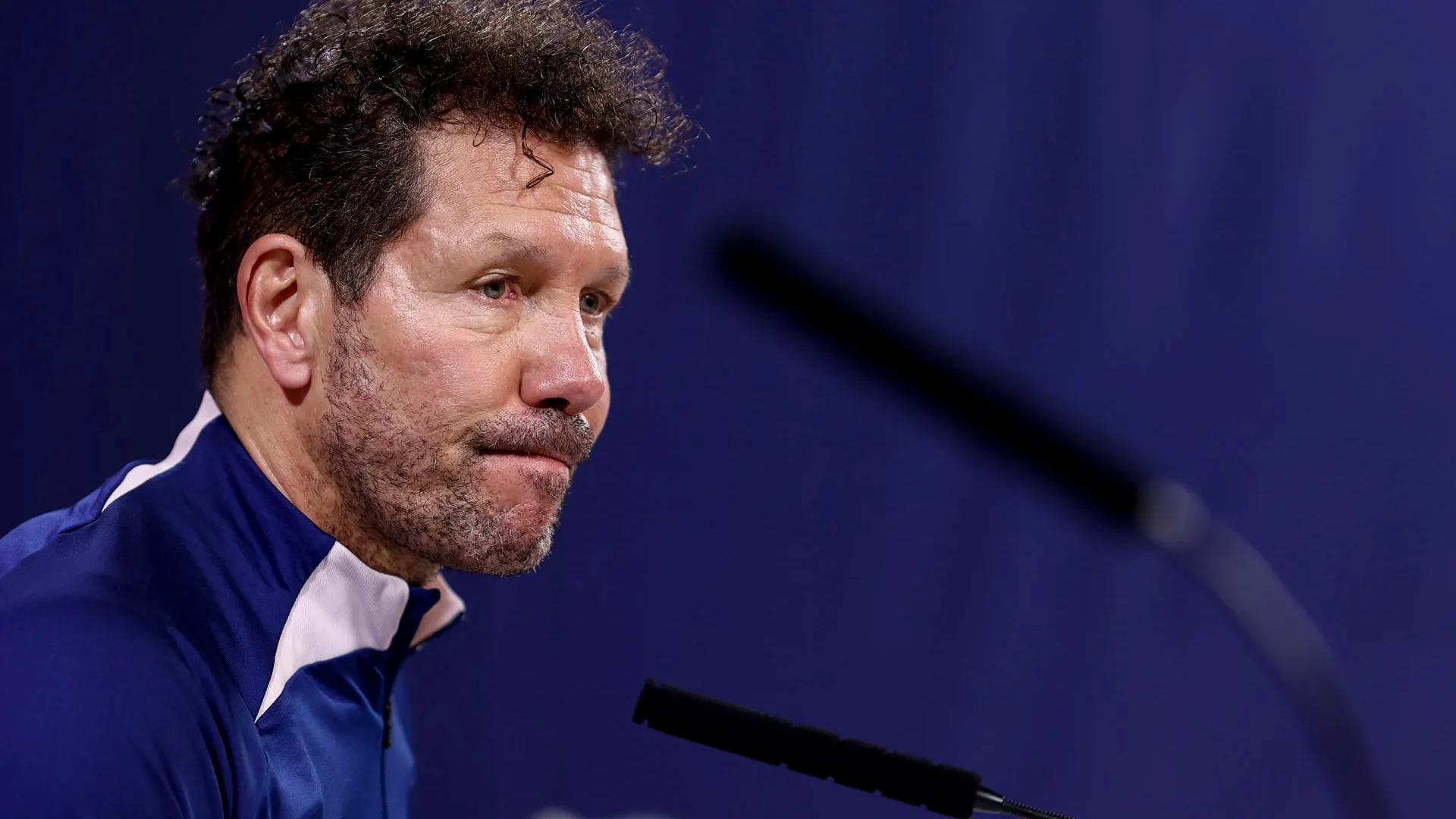 Simeone, en la rueda de prensa previa al derbi Simeone, en la rueda de prensa previa al derbi