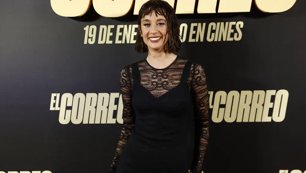María Pedraza en la presentación de la película El Correo