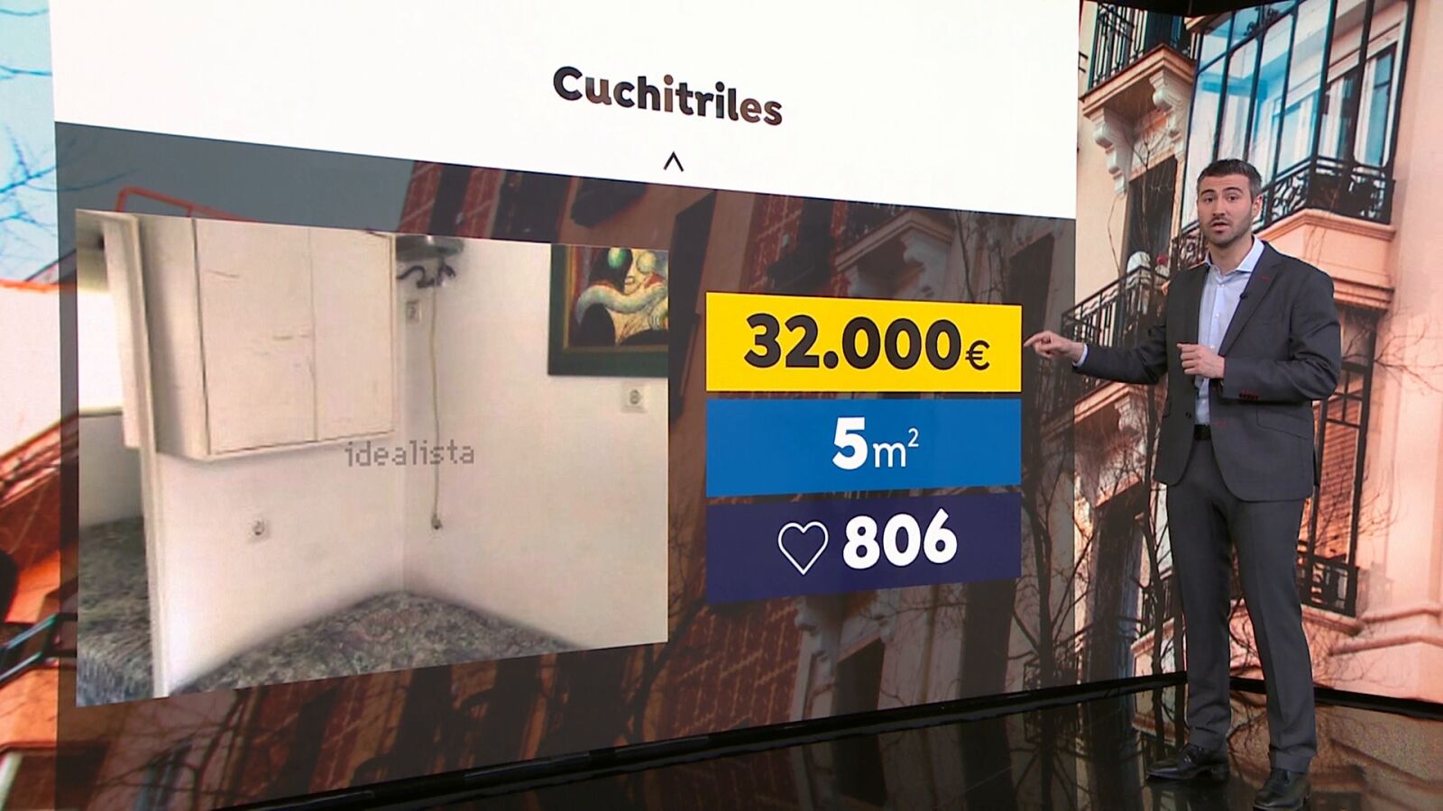 Se vende piso diminuto: 5 metros cuadrados por 32.000 euros en el centro de Madrid