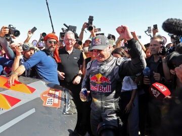 Carlos Sainz:, tras ganar su cuarto Rally Dakar
