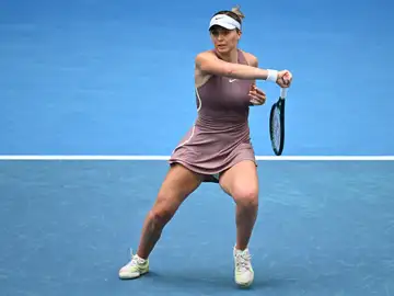 Paula Badosa golpea una bola ante Amanda Anisimova Paula Badosa golpea una bola ante Amanda Anisimova