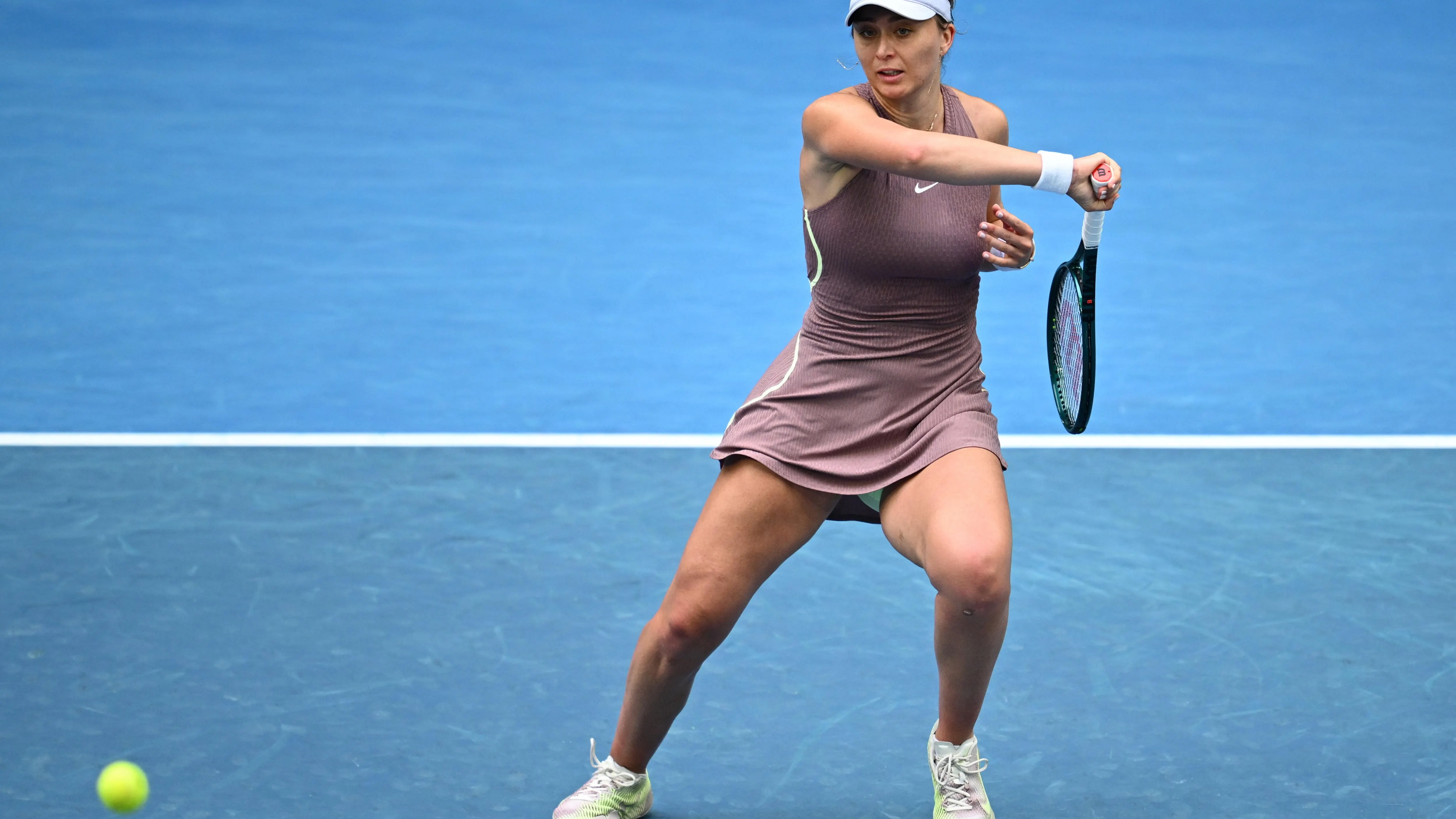 Paula Badosa golpea una bola ante Amanda Anisimova Paula Badosa golpea una bola ante Amanda Anisimova
