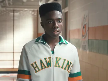 Caleb McLaughlin como Lucas en Stranger Things Caleb McLaughlin como Lucas en Stranger Things