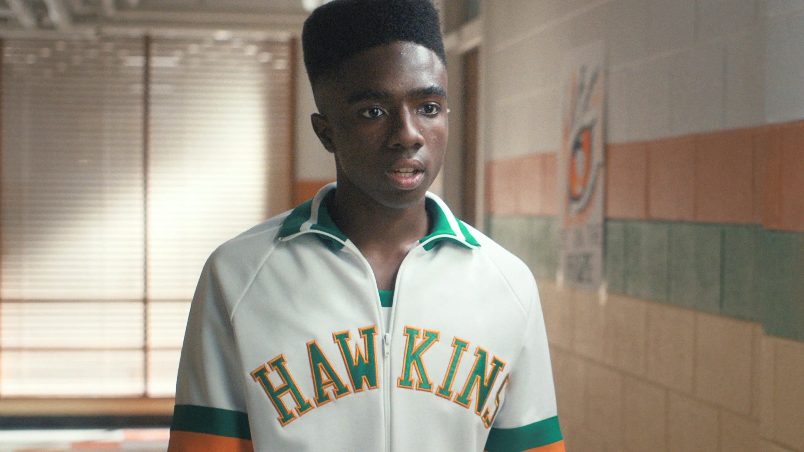 Caleb McLaughlin como Lucas en Stranger Things Caleb McLaughlin como Lucas en Stranger Things