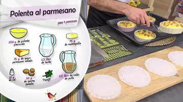 Ingredientes Polenta al parmesano