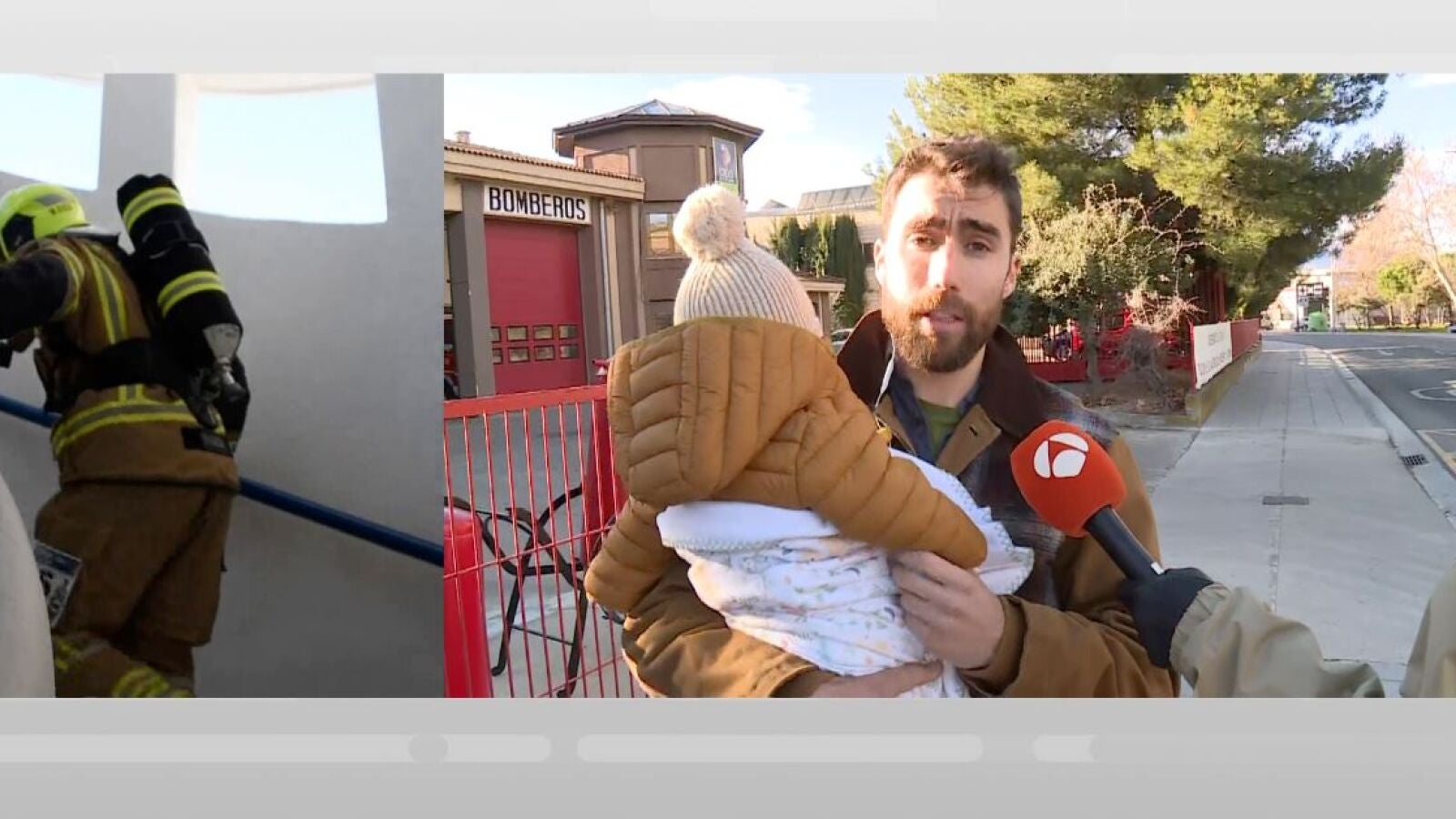 La denuncia de un bombero que acude a trabajar con su bebé de 5 meses: 
