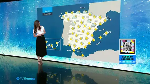 La previsión del tiempo con Mercedes Martín La previsión del tiempo con Mercedes Martín