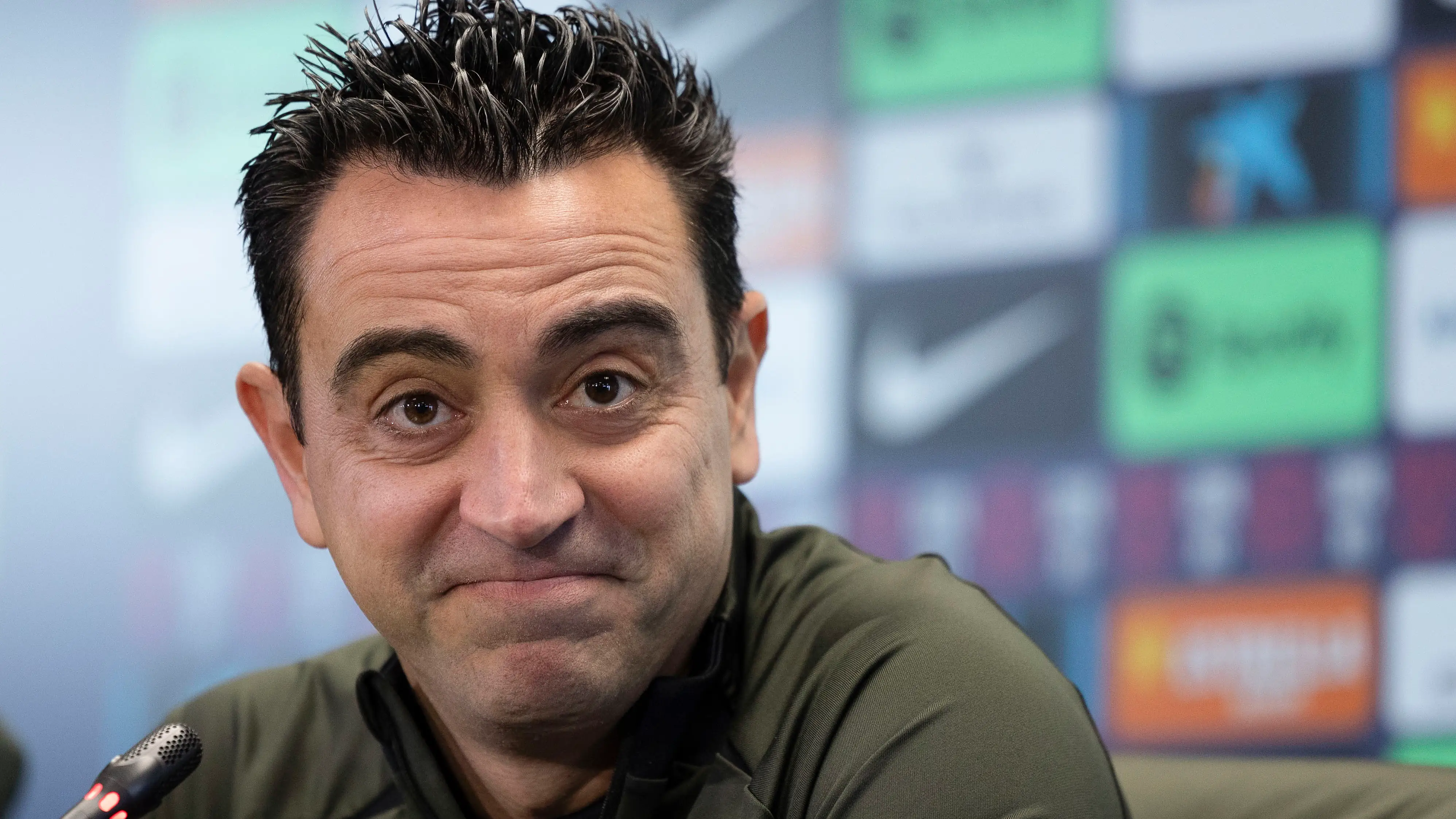Xavi Hernández en rueda de prensa Xavi Hernández en rueda de prensa