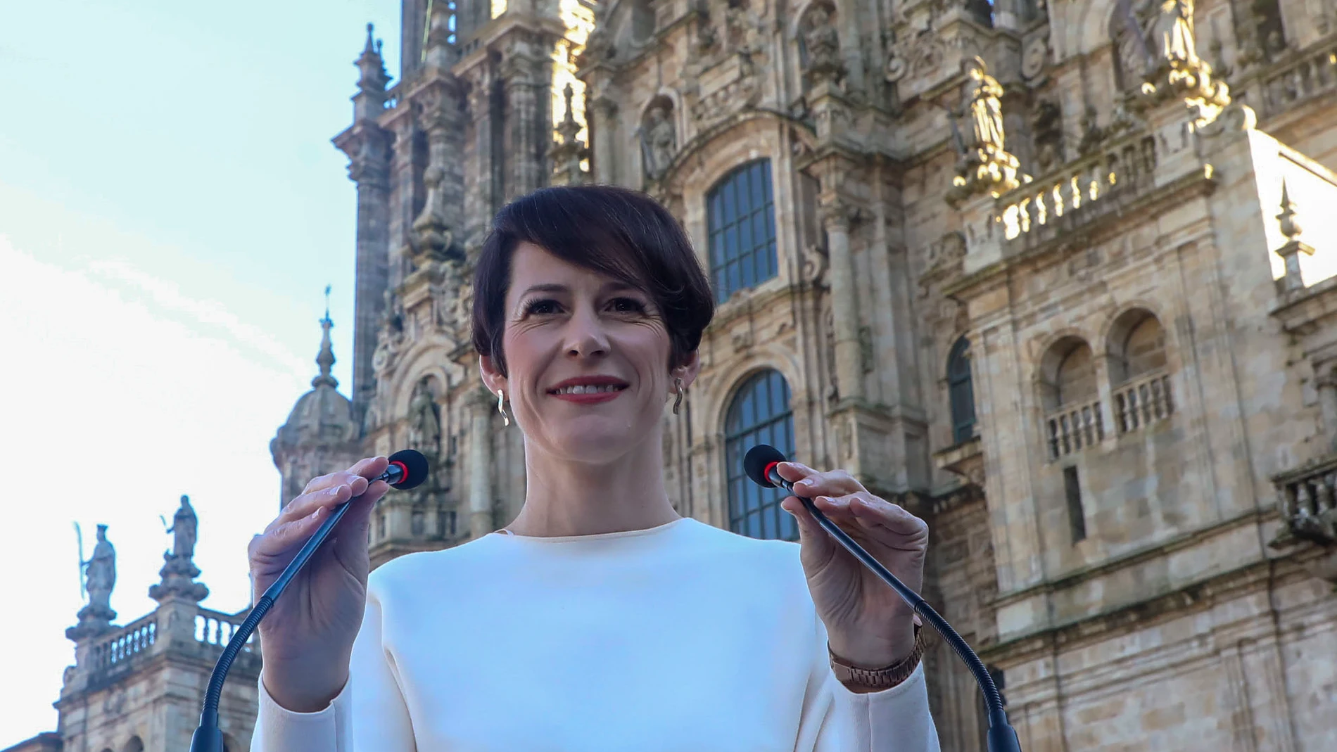La candidata a la presidencia de la Xunta, Ana Pontón