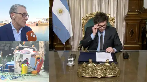 Pescadores gallegos preocupados por Milei Pescadores gallegos preocupados por Milei