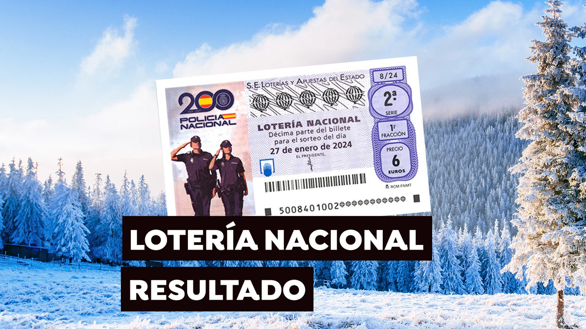 Lotería Nacional hoy, en directo  Comprobar resultados del sorteo  Extraordinario de Invierno, el sábado 13 de enero de 2024