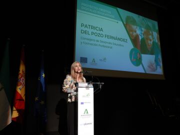 La consejera de Desarrollo Educativo y FP, Patricia del Pozo, presenta en Sevilla el proyecto 'Objetos Digitales Educativos (ODEs)'