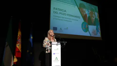 La consejera de Desarrollo Educativo y FP, Patricia del Pozo, presenta en Sevilla el proyecto 'Objetos Digitales Educativos (ODEs)' La consejera de Desarrollo Educativo y FP, Patricia del Pozo, presenta en Sevilla el proyecto 'Objetos Digitales Educativos (ODEs)'