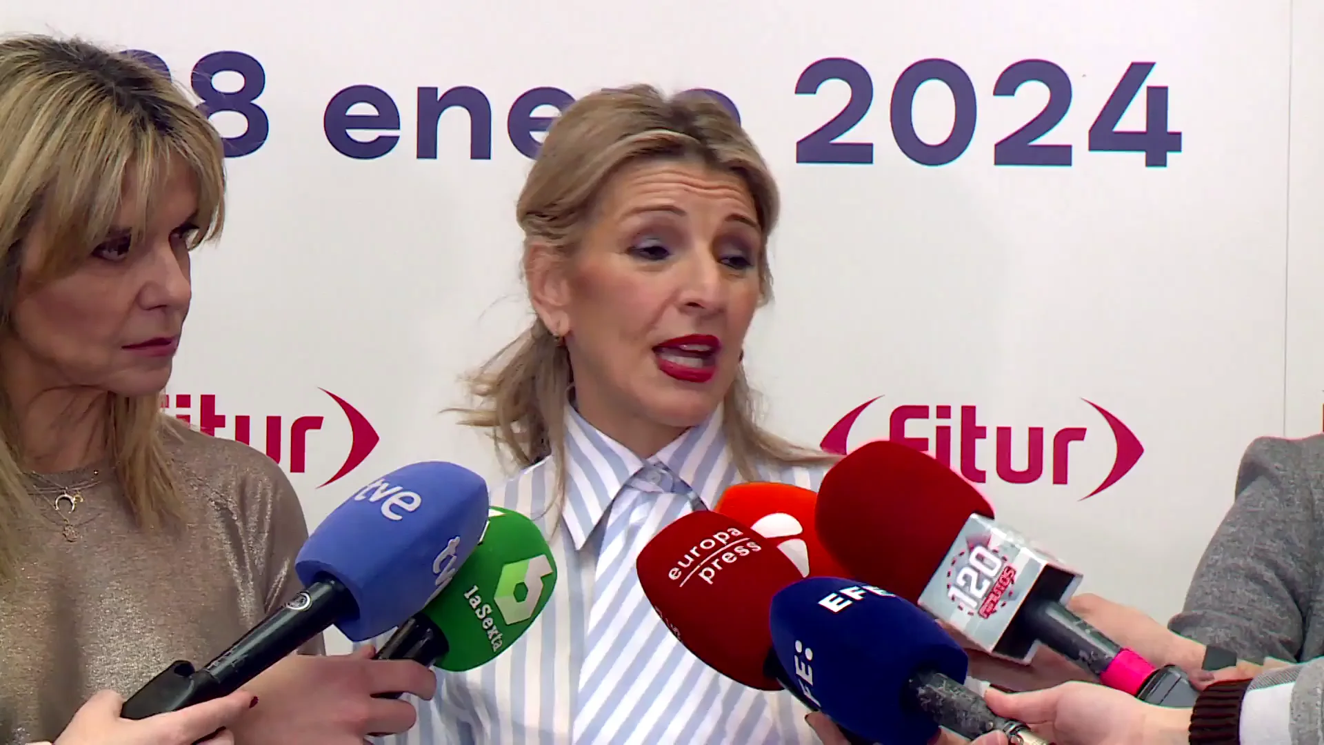 Yolanda D&iacute;az en Fitur