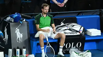 Daniil Medvedev tras perder una nueva final de Grand Slam
