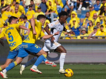 Vinicius Jr durante el partido entre Las Palmas y Real Madrid