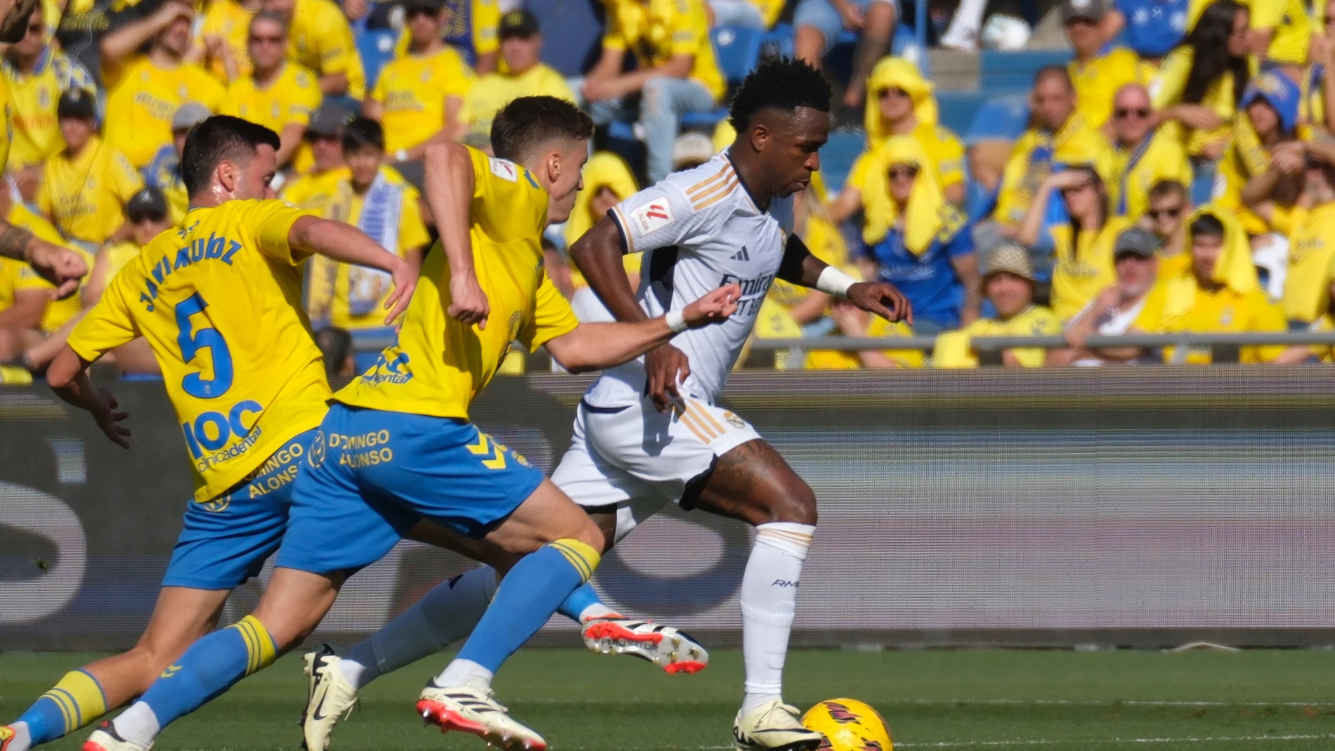 Vinicius Jr durante el partido entre Las Palmas y Real Madrid