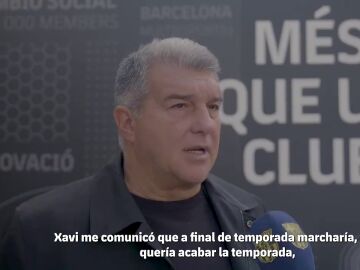Laporta se pronuncia por primera vez tras anunciar Xavi Hernández su marcha del Barça