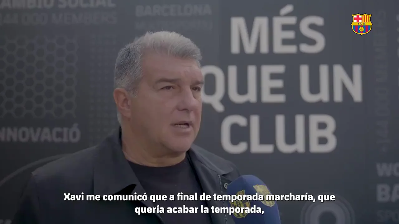 Laporta se pronuncia por primera vez tras anunciar Xavi Hernández su marcha del Barça Laporta se pronuncia por primera vez tras anunciar Xavi Hernández su marcha del Barça