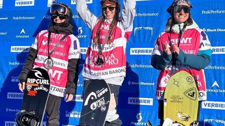 Núria Castán, en lo más alto en el podio de Verbier Núria Castán, en lo más alto en el podio de Verbier