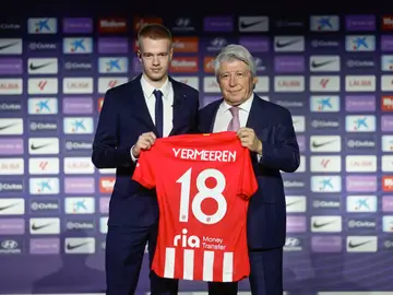 Arthur Vermeeren, en su presentación con el Atlético de Madrid Arthur Vermeeren, en su presentación con el Atlético de Madrid