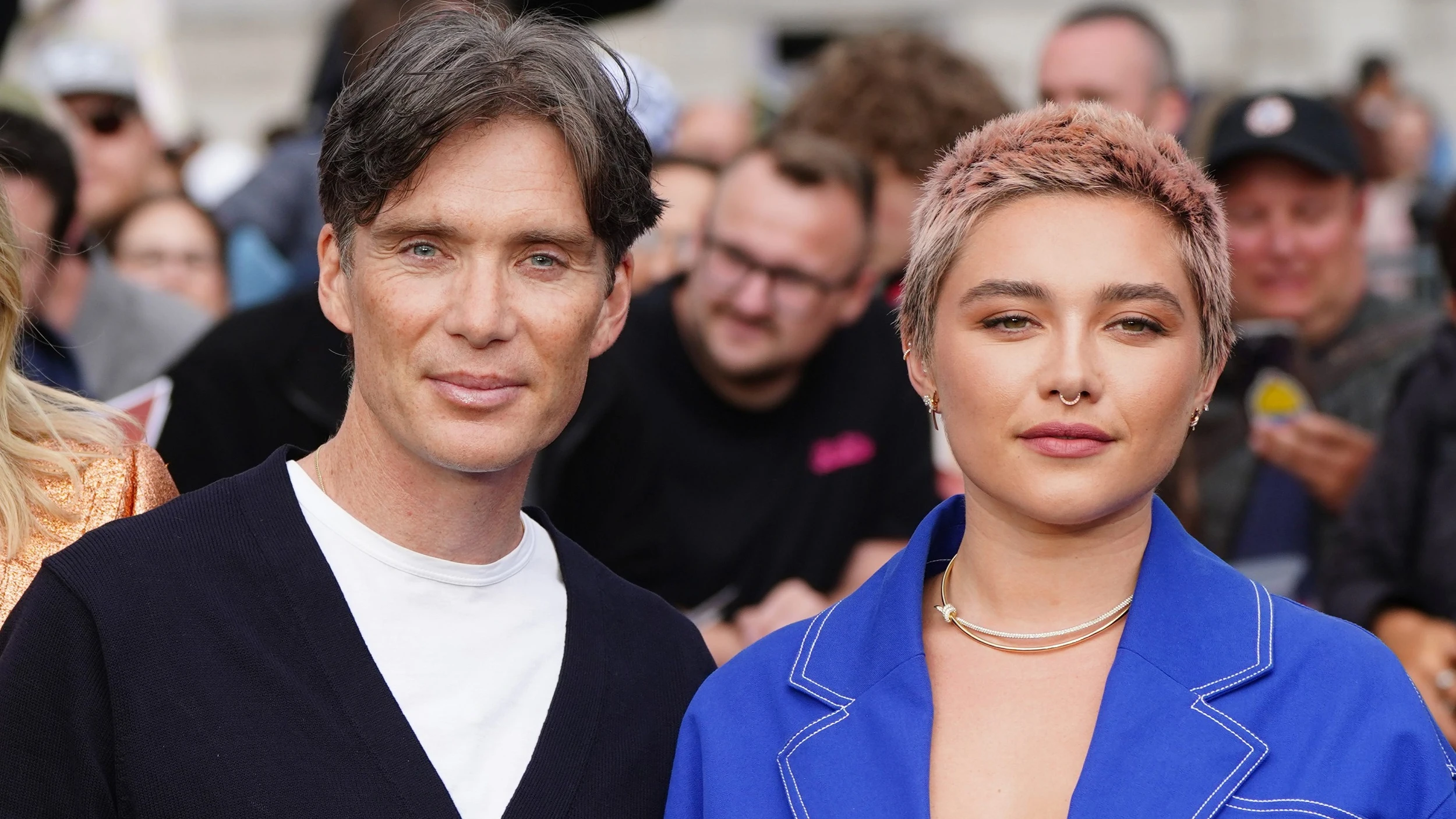 Cillian Murphy y Florence Pugh en la premiere de Oppenheimer en Trafalgar Square en London Cillian Murphy y Florence Pugh en la premiere de Oppenheimer en Trafalgar Square en London