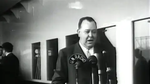 Trygve Halvdan Lie, primer secretario general de la ONU Trygve Halvdan Lie, primer secretario general de la ONU