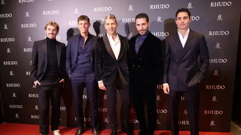 Antoine Grizmann, Marcos Llorente, el chef Paco Roncero, Miguel Ángel Silvestre y Álex González Antoine Grizmann, Marcos Llorente, el chef Paco Roncero, Miguel Ángel Silvestre y Álex González