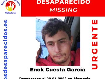 Enok Cuesta García, desaparecido en Alemania