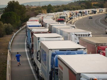 Las protestas de los agricultores franceses se han endurecido y han acabado cortando este viernes la autopista AP-7